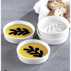 Jeanie Fitz Ceramic Balsamic & Olive Oil Dipping Bowl set of 4